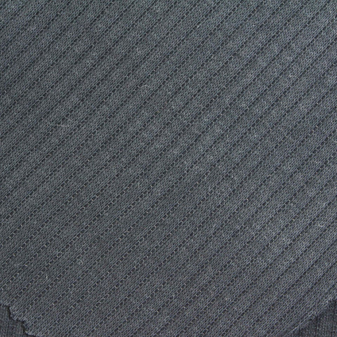 Cotton Stretch Rib Knit Fabric, 220 gsm, 135 cm — Navy