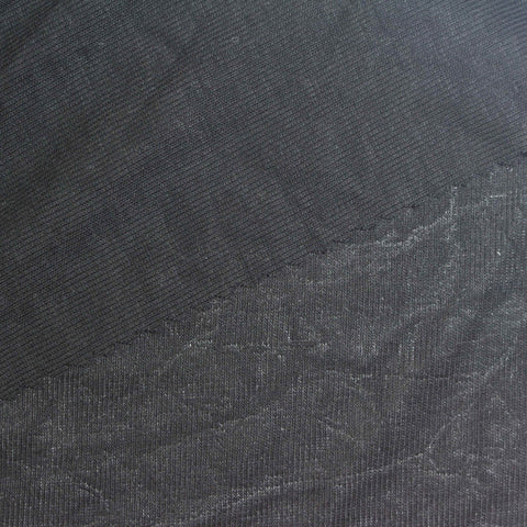 Dark Grey Abstract Jersey Knit, Poly-Acrylic