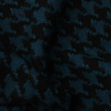 Teal Houndstooth Knit, Wool — photo 1