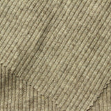 Viscose Polyester Blend Stretch Rib Knit Fabric, 350 gsm, 155 cm — Khaki — photo 1