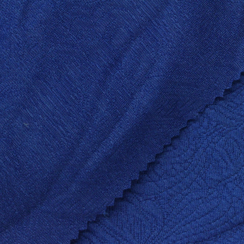 Blue Tone-on-Tone Interlock Knit, Polyester, 270 gsm
