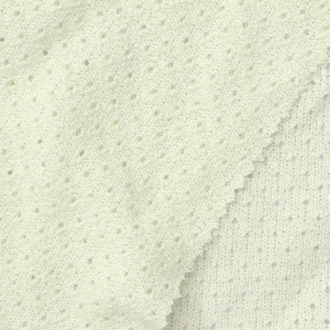 Off-White Openwork Chunky Knit, Poly-Viscose
