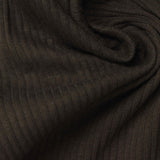 Rib Knit Fabric, 245 gsm, 110 cm — Brown — photo 1