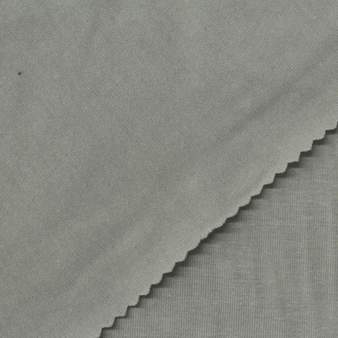 Grey Heather Jersey Knit, Poly-Cotton