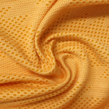 Jacquard Viscose Polyester Interlock Knit Fabric, 185 gsm, 150 cm — Yellow — photo 1