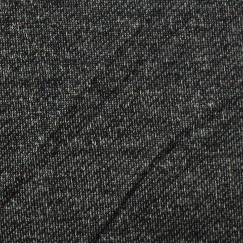 Black Marl French Terry, Viscose-Poly, 258 gsm