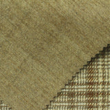 Brown Plaid Interlock Knit, Poly-Viscose, 410 gsm — photo 1