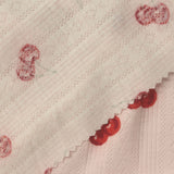 Jacquard Polyester Stretch Rib Knit Fabric, 205 gsm, 160 cm — Pink — photo 1