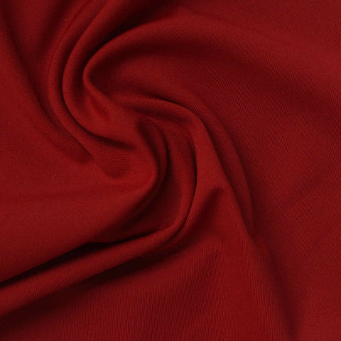 Polyester Stretch Sateen Fabric, 216 gsm, 162 cm — Red