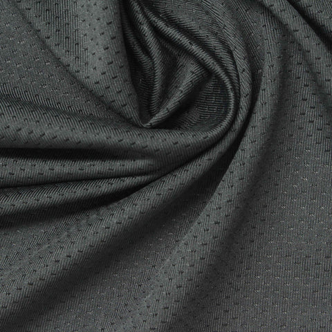 Striped Polyester Stretch Knit Fabric, 170 gsm, 160 cm — Grey