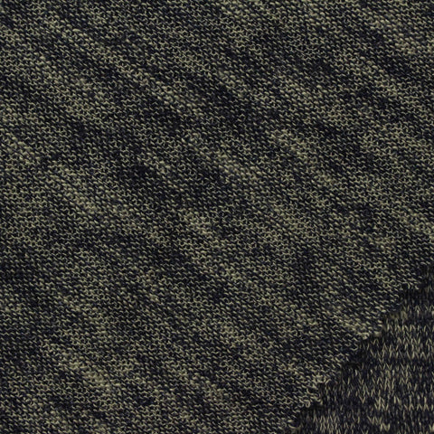 Dark Grey Heather Chunky Knit, Poly-Viscose, 183 gsm