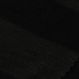 Striped Slub 100% Polyester Jersey Knit Fabric, 143 gsm, 150 cm — Black — photo 1