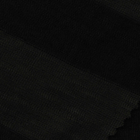 Striped Slub 100% Polyester Jersey Knit Fabric, 143 gsm, 150 cm — Black