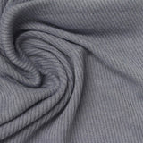 Polyester Viscose Stretch Rib Knit Fabric, 150 gsm, 160 cm — Grey — photo 1