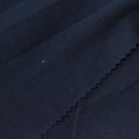 Dark Navy Rib Knit, Cotton