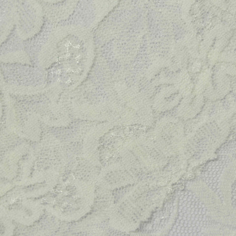 Grey Tone-on-Tone Floral Lace, Nylon