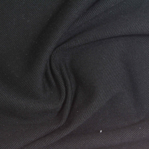 Cotton Polyester Stretch Jersey Knit Fabric, 316 gsm, 184 cm — Black