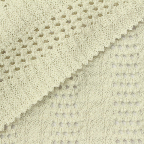 Off-White Openwork-Diamond Chunky Knit, Cotton-Poly