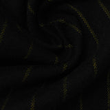 Black Vertical-Stripe Jacquard, Cotton-Poly — photo 1