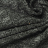 Dark Grey Heathered-Marl Rib Knit, Viscose-Poly, 280 gsm — photo 1