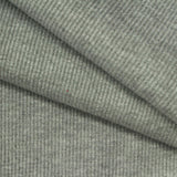 Polyester Stretch Rib Knit Fabric, 420 gsm, 120 cm — Grey — photo 1