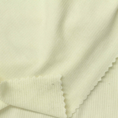 Pale Green Rib Knit, Viscose-Acrylic