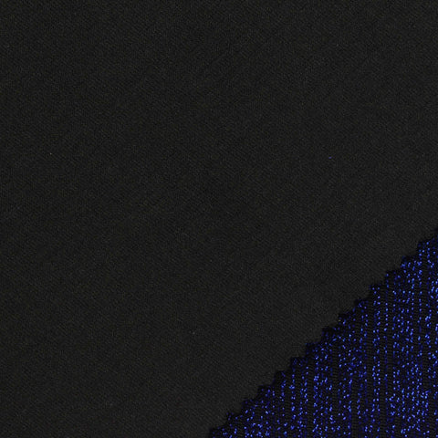 Dark Blue Marl Knit, Poly-Metallic