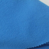 Brushed Polyester Cotton Stretch Knit Fabric, 300 gsm, 155 cm — Blue — photo 1