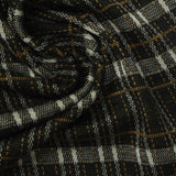 Black Plaid Bouclé, Polyester, 280 gsm — photo 1