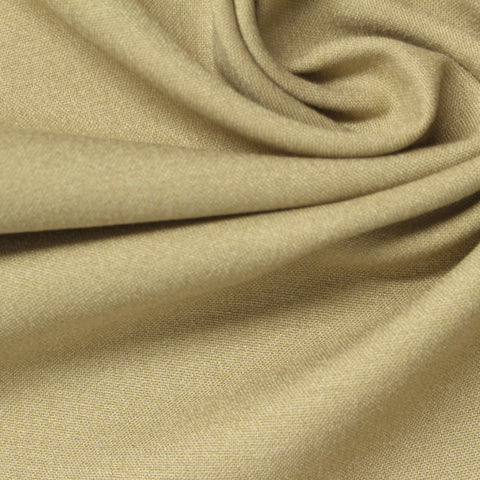 Polyester Viscose Stretch Woven Fabric, 217 gsm, 150 cm — Khaki