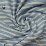 Blue Stripes Knit, Viscose-Poly — photo 1
