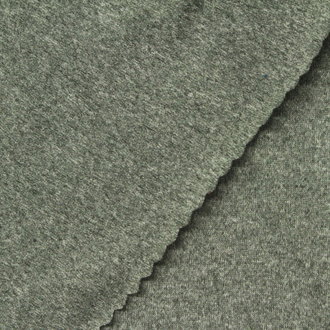 Heathered Green Marl Milk Silk Knit, Polyester