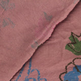 Blue Floral Jersey Knit, Cotton — photo 1