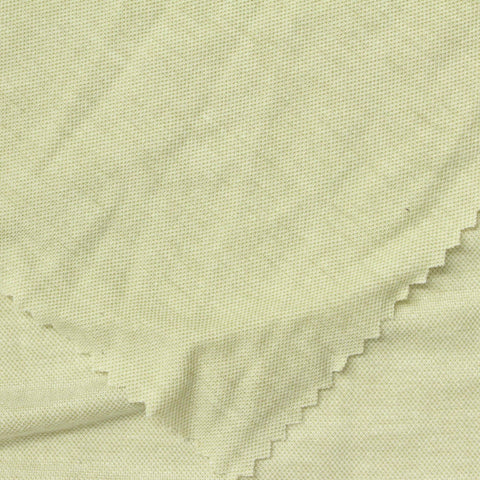 Light Green Textured-Diamond Piqué Knit, Viscose-Nylon