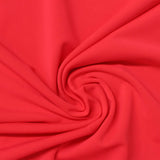 Polyester Stretch Knit Fabric, 200 gsm, 150 cm — Red — photo 1