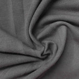 Polyester Stretch Chunky Knit Fabric, 183 gsm, 165 cm — Grey — photo 1