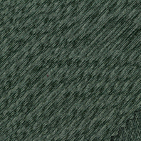 Viscose Polyester Rib Knit Fabric, 170 gsm, 185 cm — Green