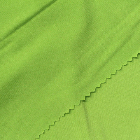 Polyester Stretch Linen-Look Fabric, 200 gsm, 155 cm — Green