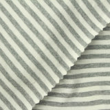 Light Grey Stripes Jersey Knit, Cotton — photo 1