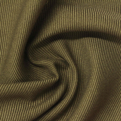 Polyester Viscose Twill Fabric, 310 gsm, 145 cm — Khaki