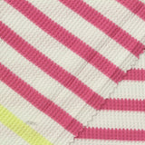 Pink Horizontal-Stripe Waffle Knit, Poly-Viscose — photo 1