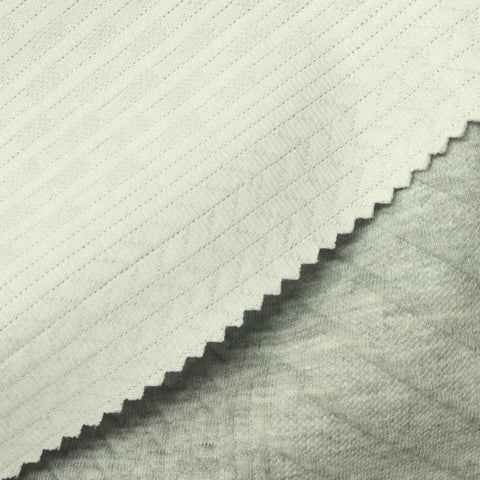 Light Grey Chevron Scuba Knit, Polyester