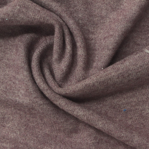 Mauve Marl Chunky Knit, Poly-Viscose