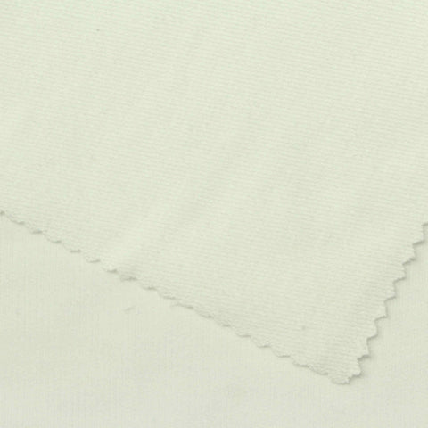 Polyester Viscose Stretch French Terry Fabric, 250 gsm, 165 cm — Beige