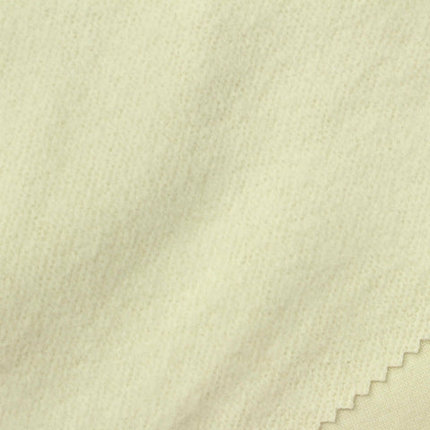 Brushed Cotton Polyester French Terry Fabric, 277 gsm, 167 cm — Yellow