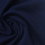 Cotton Stretch Rib Knit Fabric, 250 gsm, 135 cm — Navy — photo 1