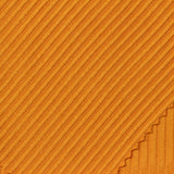 Brushed Polyester Stretch Rib Knit Fabric, 166 gsm, 150 cm — Orange — photo 1