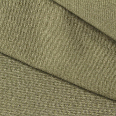Viscose Nylon Stretch Bengaline Fabric, 270 gsm, 150 cm — Khaki