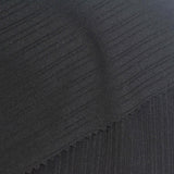 Polyester Stretch Rib Knit Fabric, 290 gsm — Black — photo 1