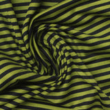 Black Horizontal-Stripe Jersey Knit, Polyester, 126 gsm — photo 1
